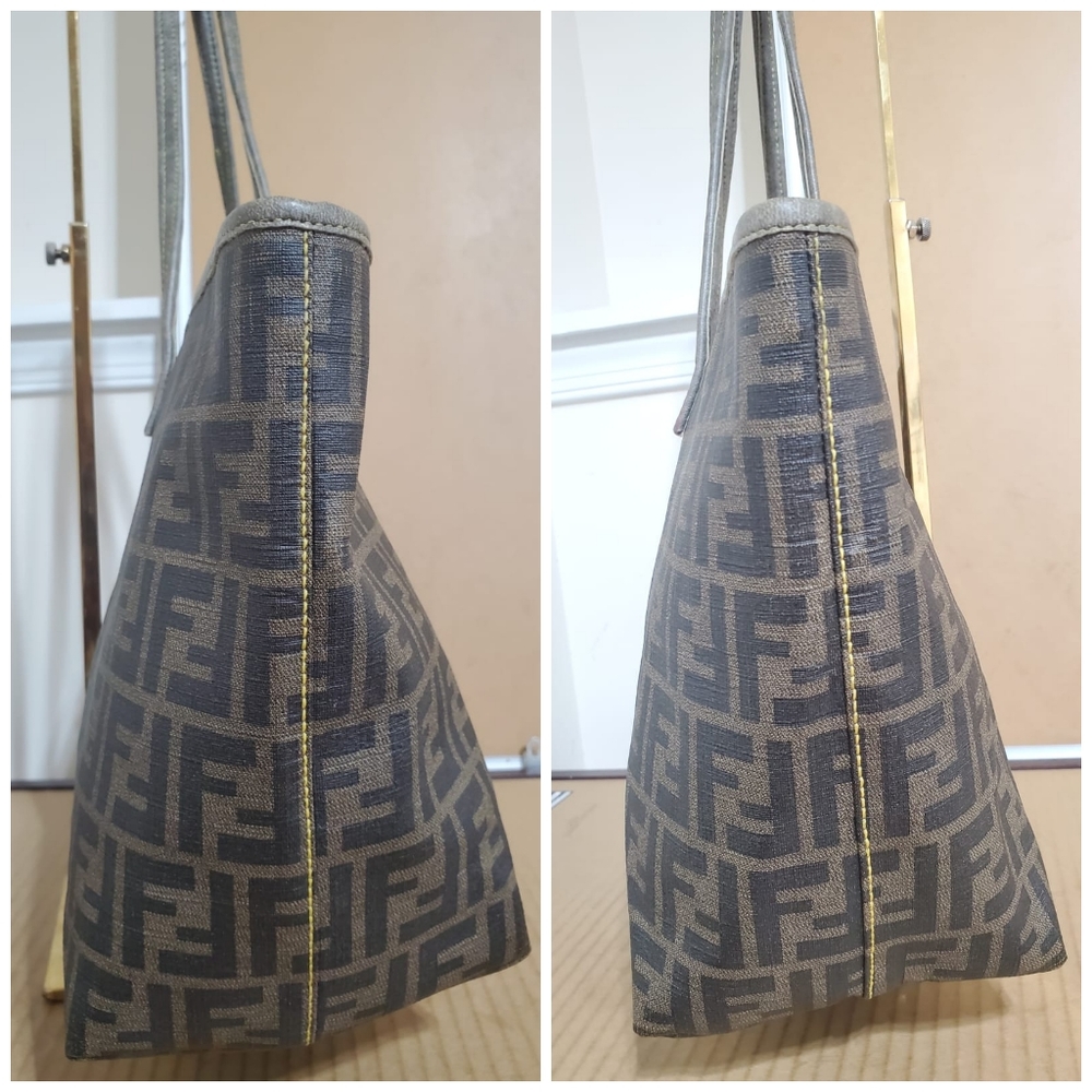 FendiRoll Tote Zucca Coated Canvas Medium - Picture 8 of 13